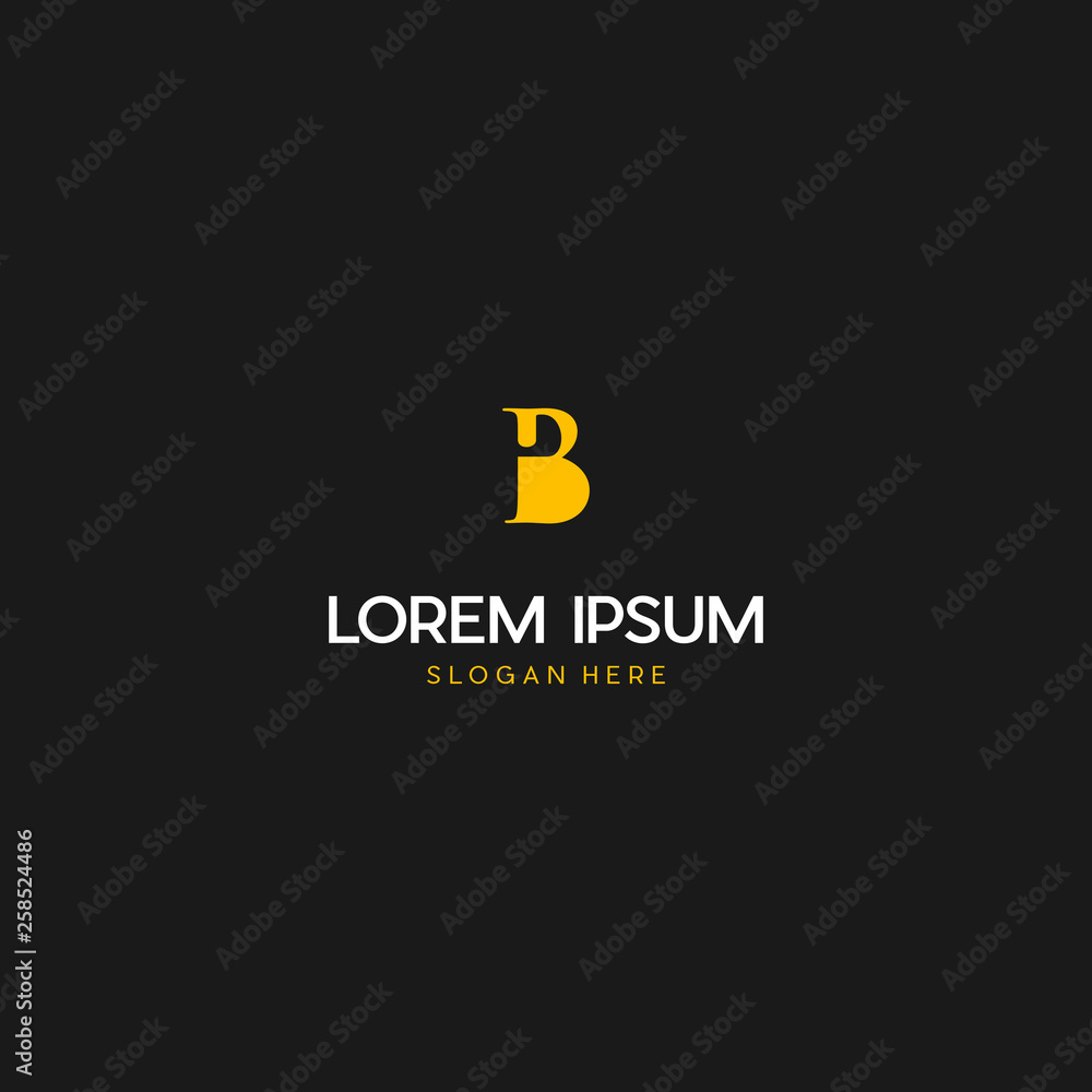 Modern and unique letter B initials logo design, Abstract letter B modern logo icon design concept. Modern and unique letter B initials logo design, Abstract letter B modern logo icon design concept.
