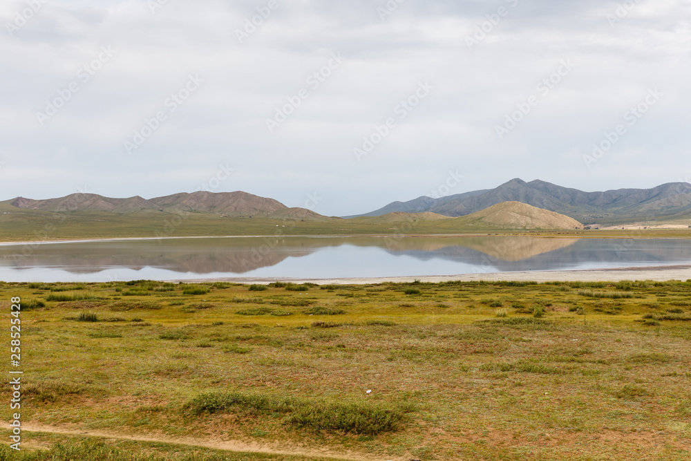 Fototapeta premium Terkhiin Tsagaan Lake also known as White Lake is a lake in the Khangai Mountains in central Mongolia