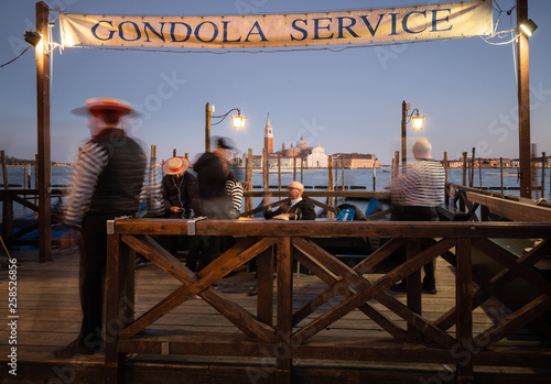 Venice gondoliers