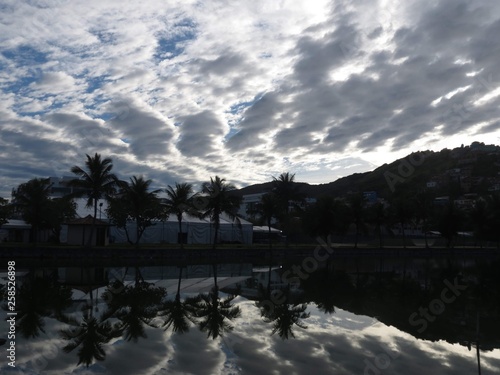 Reflection of Dancing Clouds