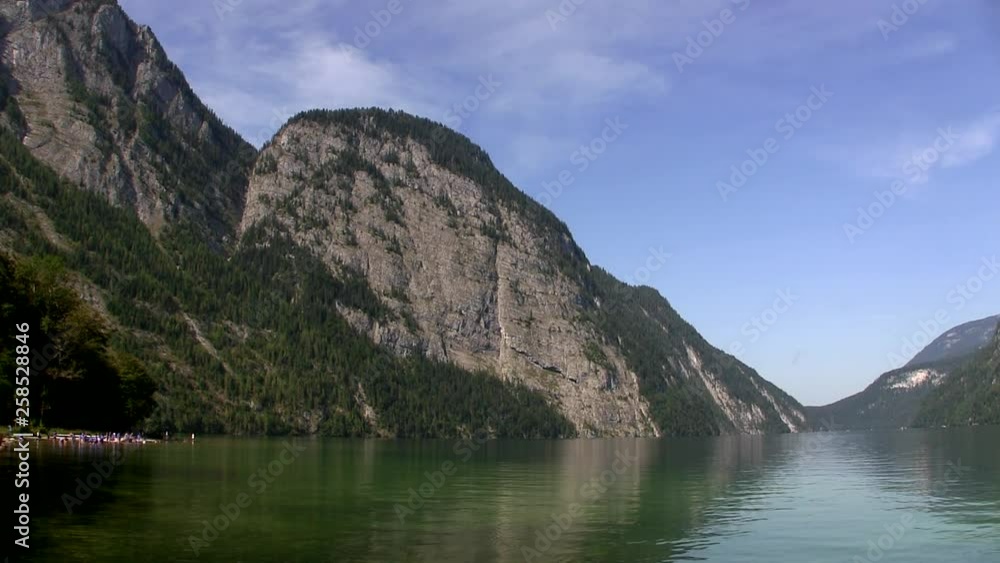 Königssee with mountains in the Bavarian Alps, Germany. Königssee with mountains in the Bavarian Alps, Germany.