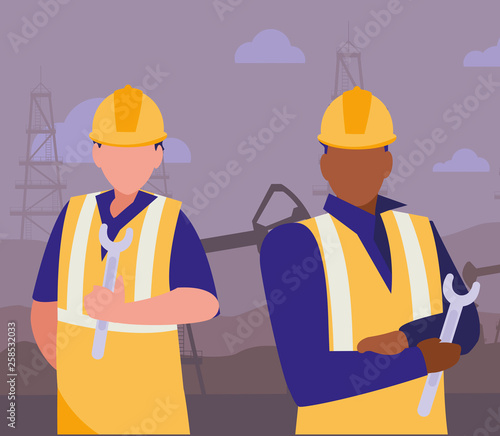 oil industry workers avatars characters