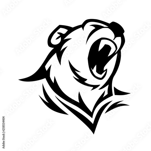 Bear head vector
