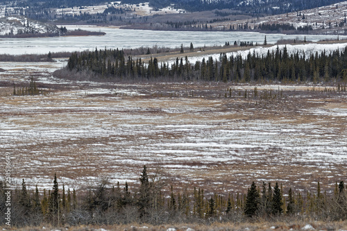 Alsek Valley desolated landscape in Kluane National Park, Yukon