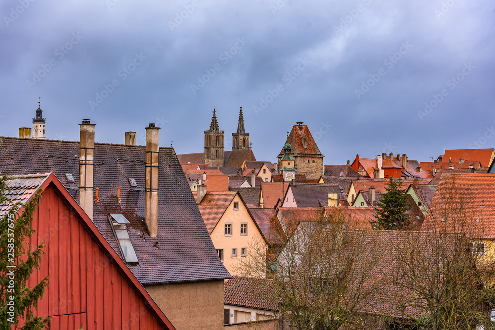 View of old town of Rotenburg ob der Tauber. Garmany View of old town of Rotenburg ob der Tauber. Garmany