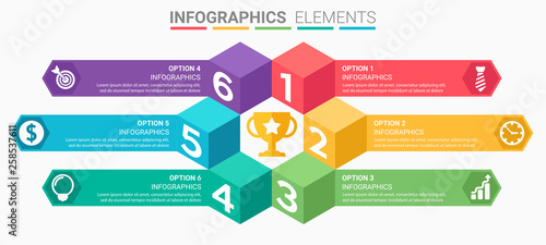 INFOGRAPHICS element design the number