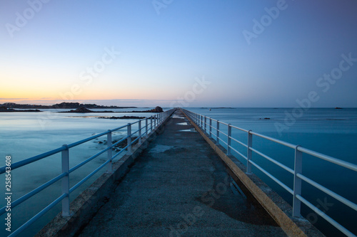 Bridge to Ferry to Ile de Batz   Roscoff  Brittany.