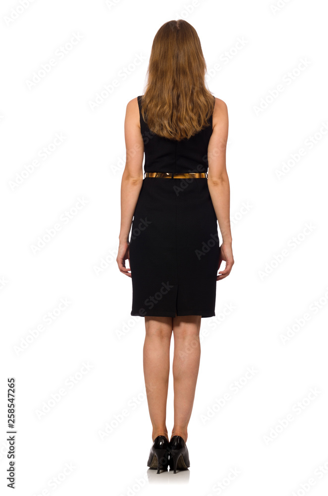 Beautiful woman in black dress Beautiful woman in black dress