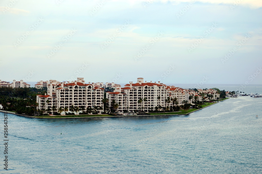 Miami, view on the Fisher Island