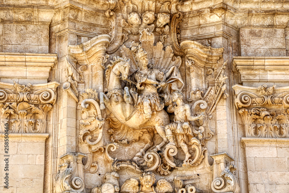 Martina Franca - A detail of the Basilica of San Martino