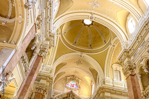 Interior of the Basilica of San Martino in Martina Franca, Puglia, Italy