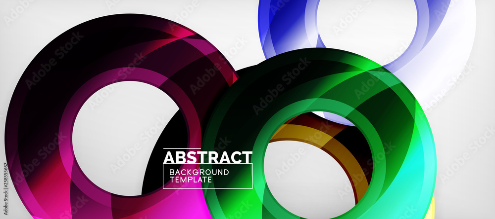 Glossy circles geometric background Glossy circles geometric background