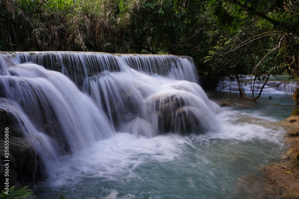Kouang Si waterfall in Laos