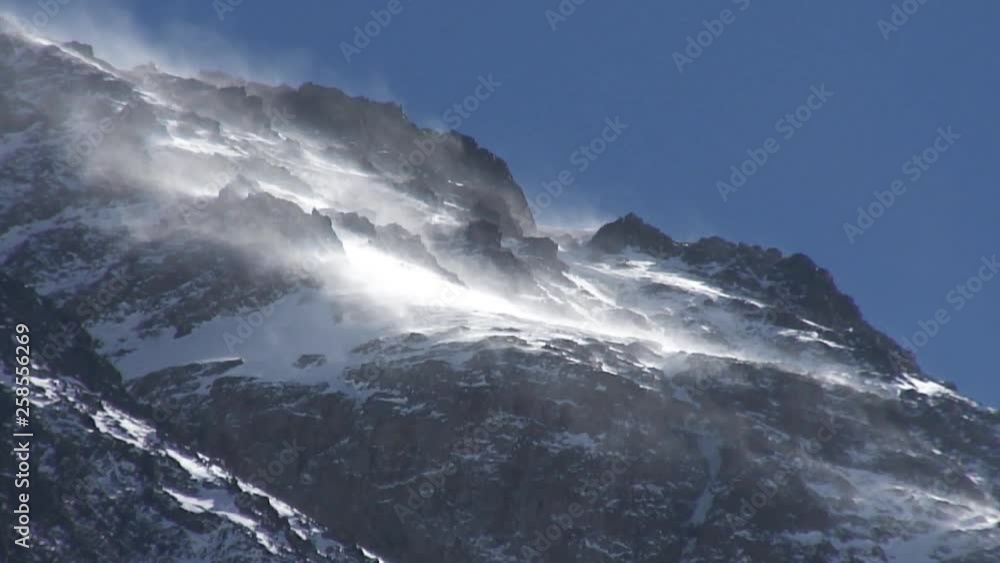 Caucasus. Gorge Genaldon. Storm on the glacier. Caucasus. Gorge Genaldon. Storm on the glacier.