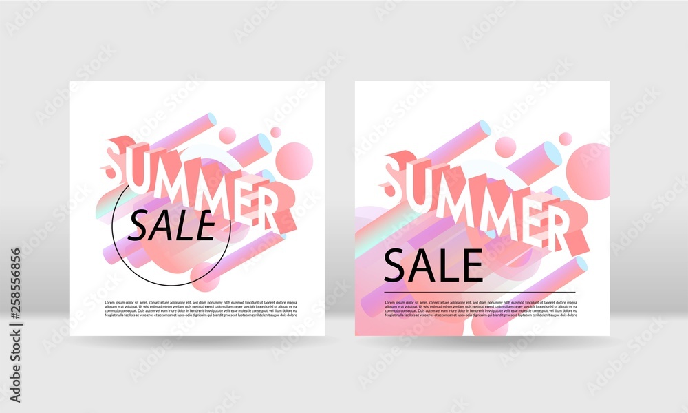 Summer concept isometric illustration. vector template Summer concept isometric illustration. vector template