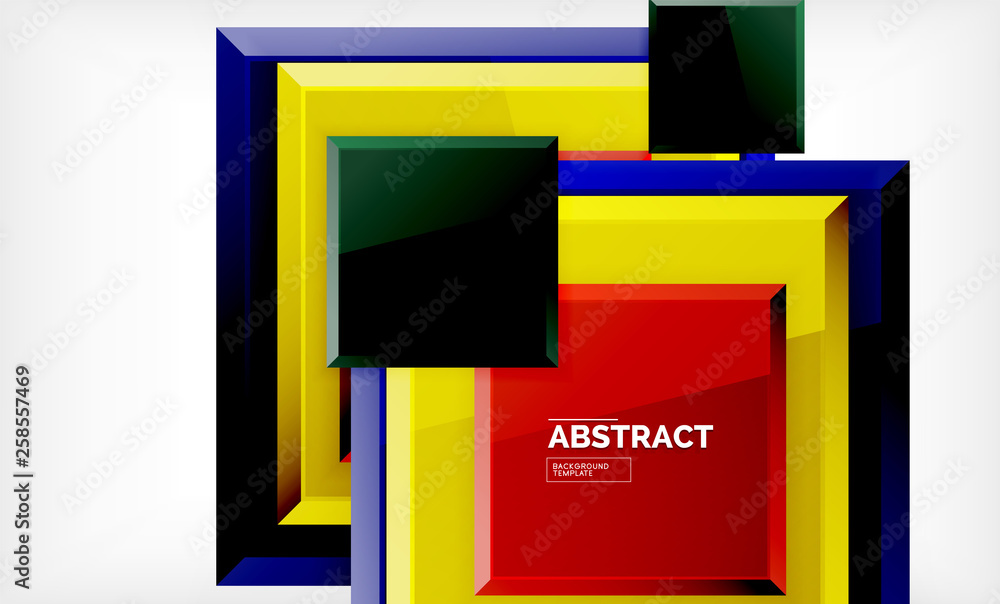 Geometric abstract background, modern square design Geometric abstract background, modern square design