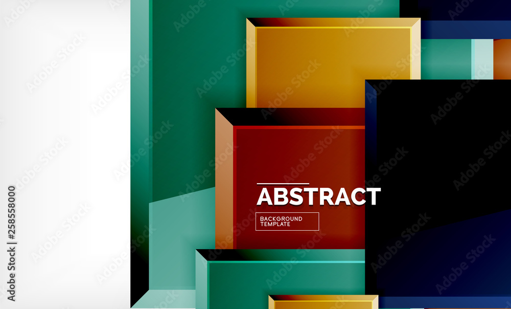 Square geometric background Square geometric background
