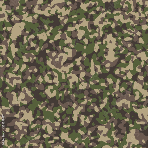 Camouflage background. Seamless pattern.Vector. 迷彩パターン