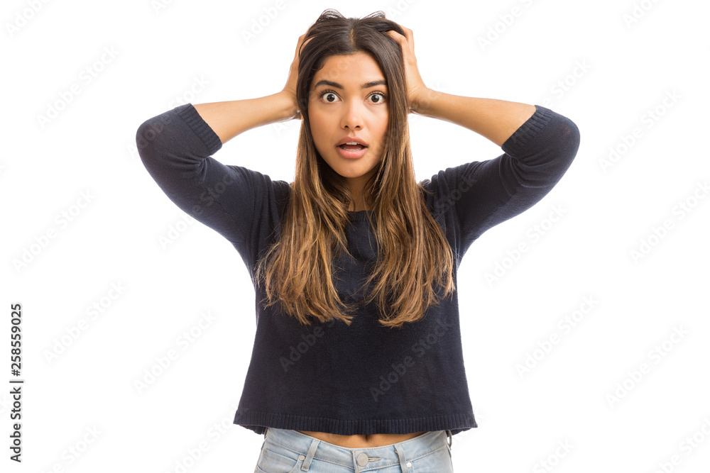 Woman With OMG! Facial Expression Woman With OMG! Facial Expression