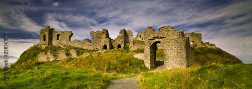 Rock of Dunamase County Laois, Ireland, panoramic view