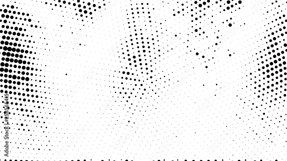 Halftone gradient pattern. Abstract halftone dots background. Monochrome dots pattern. Grunge radial texture. Pop Art, Comic small dots. Design for presentation, business cards, report, flyer, cover Halftone gradient pattern. Abstract halftone dots background. Monochrome dots pattern. Grunge radial texture. Pop Art, Comic small dots. Design for presentation, business cards, report, flyer, cover