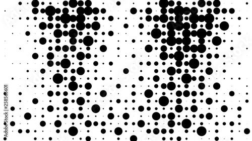 Halftone gradient pattern. Abstract halftone dots background. Monochrome dots pattern. Grunge crumpled texture. Pop Art  Comic small dots. Design for presentation  business cards  report  flyer  cover