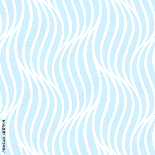 Abstract waves pattern. Seamless background. Blue texture. Vector illustration can be used for surface, textile, wrapping paper, wallpaper, print.
