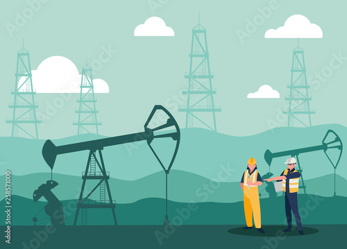 oil industry workers avatars characters