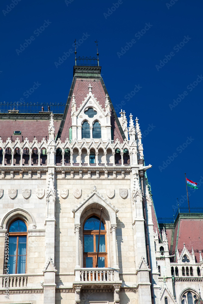 Hungary Parliament building in a beautiful early spring day