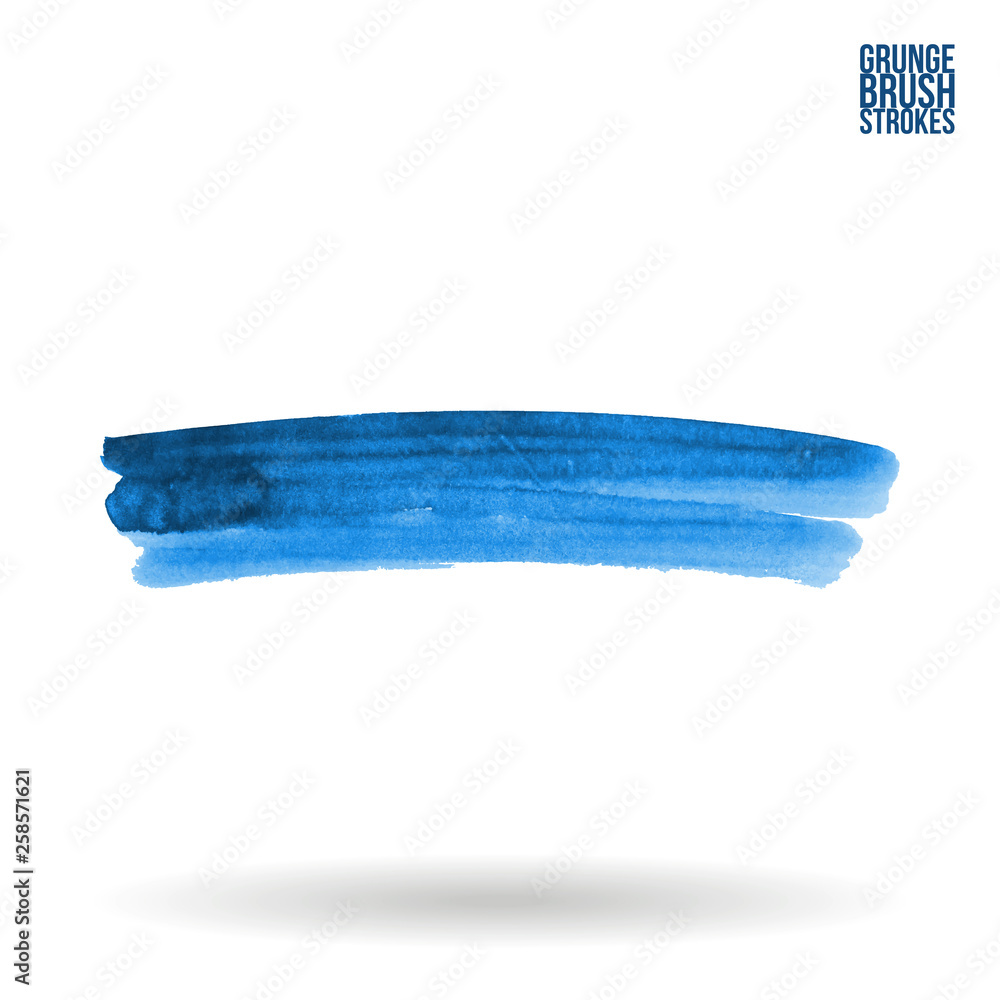 Fototapeta premium Brush stroke and texture. Grunge vector abstract hand - painted element. Underline and border design.