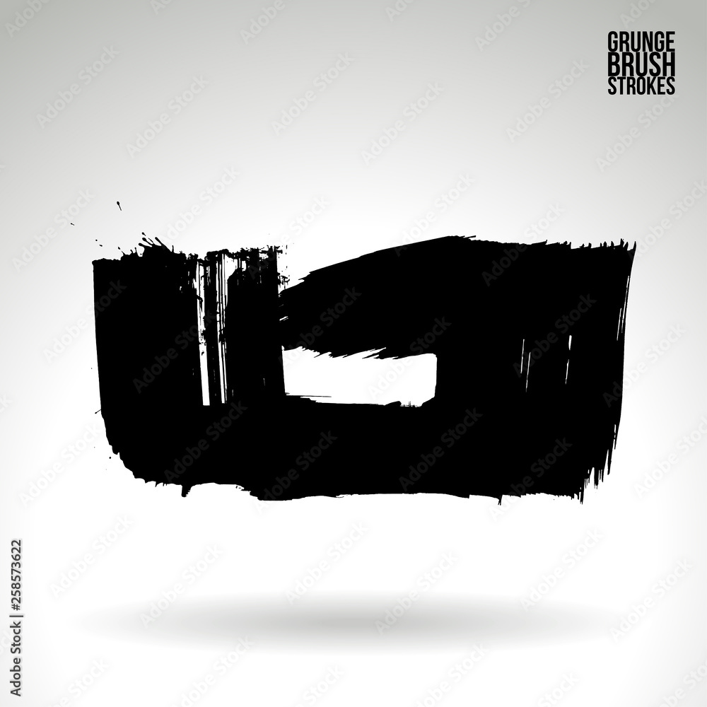 Black brush stroke and texture. Grunge vector abstract hand - painted element. Underline and border design. Black brush stroke and texture. Grunge vector abstract hand - painted element. Underline and border design.