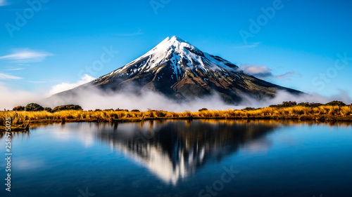Mirror lake Mount Taranaki New Zealand photo