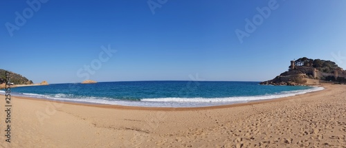 panorama de tossa  paysage de bord de mer en espagne