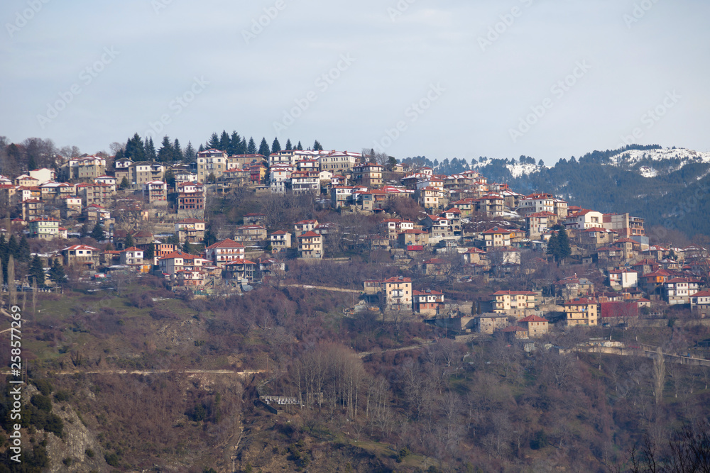 Fototapeta premium Panoramiczny widok Metsovo