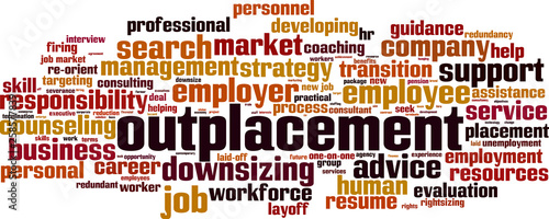 Outplacement word cloud