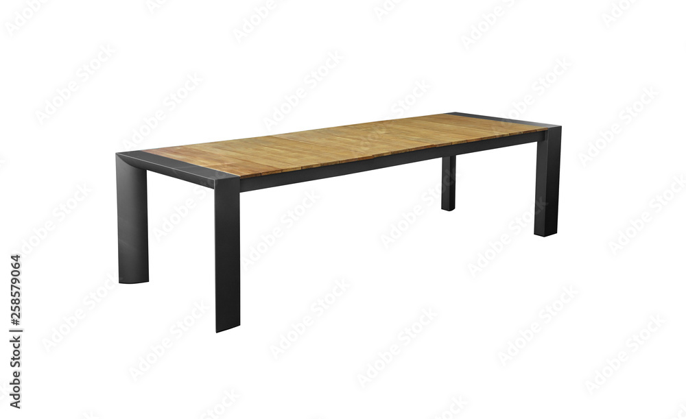 garden dining table on a white background garden dining table on a white background