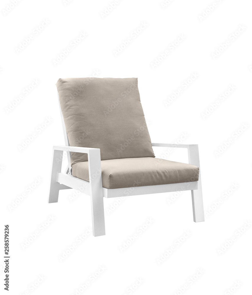 garden armchair on a white background garden armchair on a white background