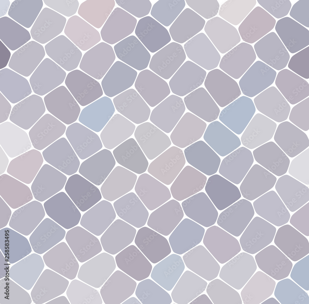 Gray mosaic, abstract geometric distorted hexagon shapes ornament vector illustration. Gray mosaic, abstract geometric distorted hexagon shapes ornament vector illustration.
