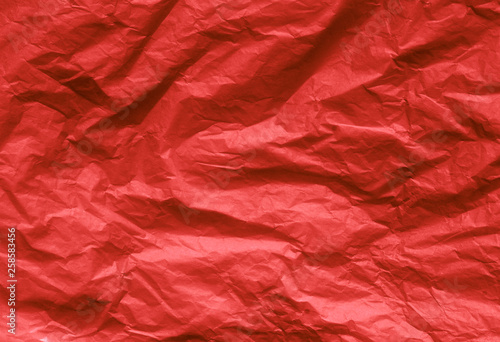 crumpled red paper texture