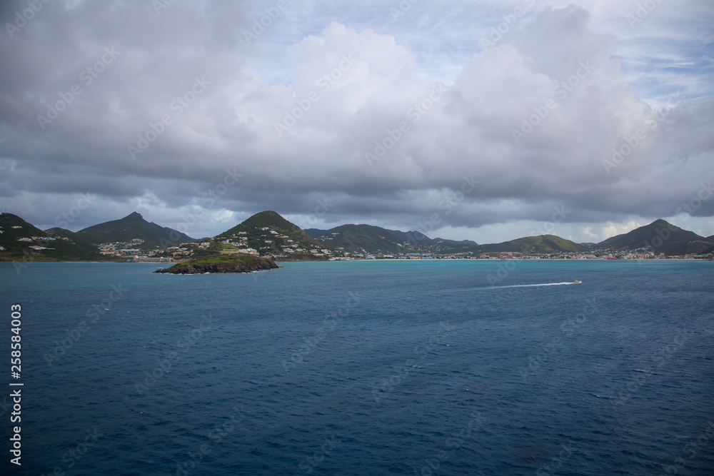Views of the Caribbean from Phillipsburg, St. Martin Views of the Caribbean from Phillipsburg, St. Martin