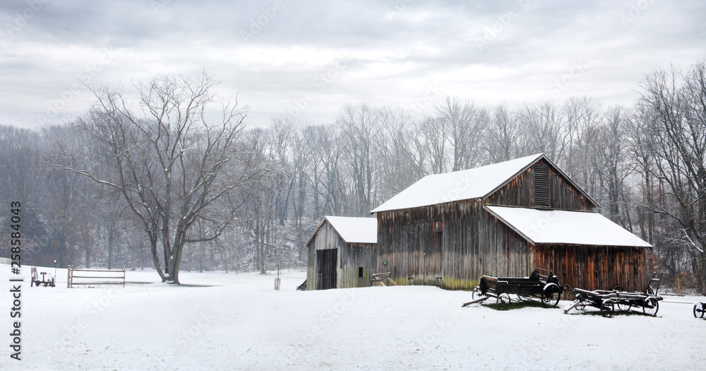Fotografía Winter Barn