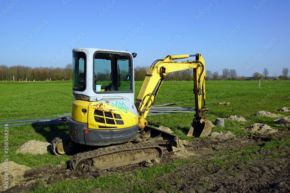 Gelber Raupenbagger Gelber Raupenbagger
