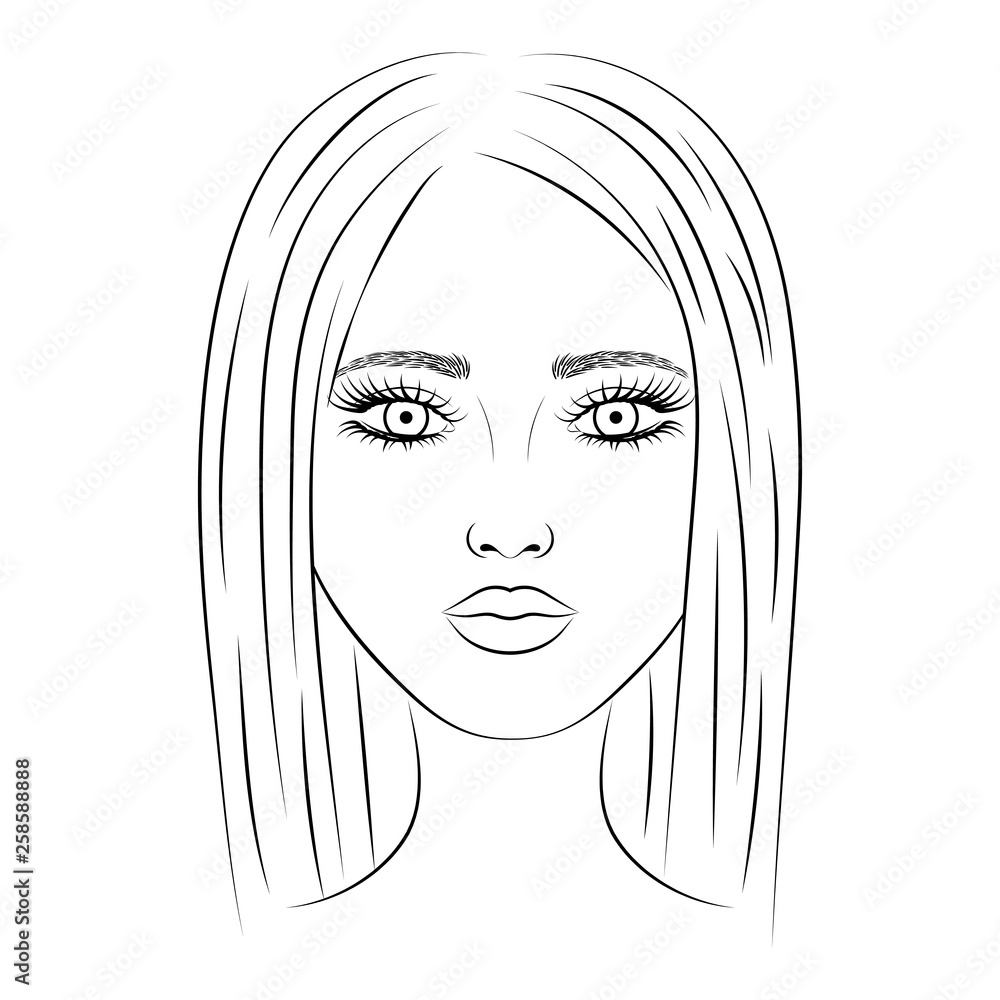 Woman Template Drawing Woman Template Drawing