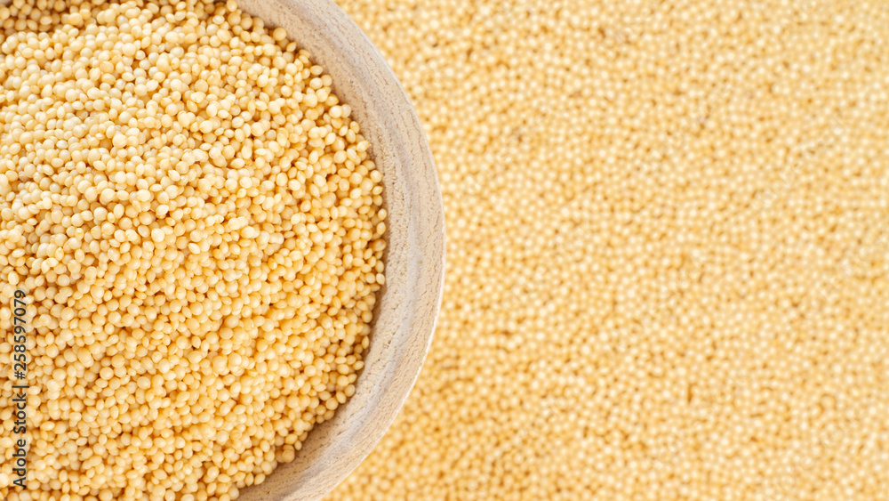 Amaranth beans in bowl, superfood Amaranth beans in bowl, superfood