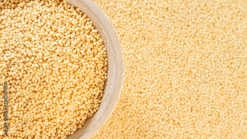 Amaranth beans in bowl, superfood