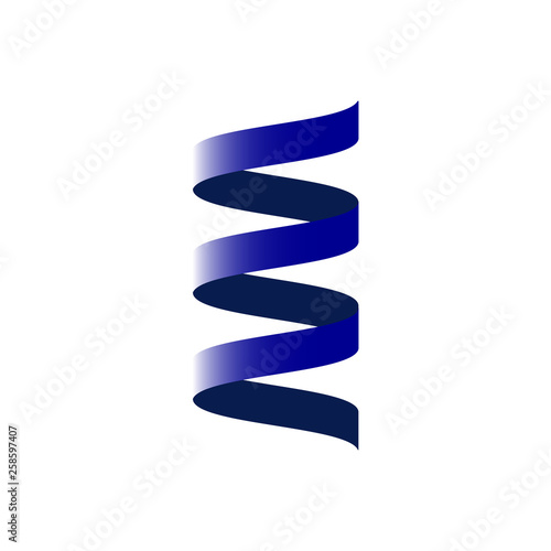 Spiral. Ribbon. Vector.