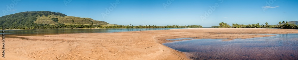 Panoramic view of Mayupa Island beach. Venezuela Panoramic view of Mayupa Island beach. Venezuela