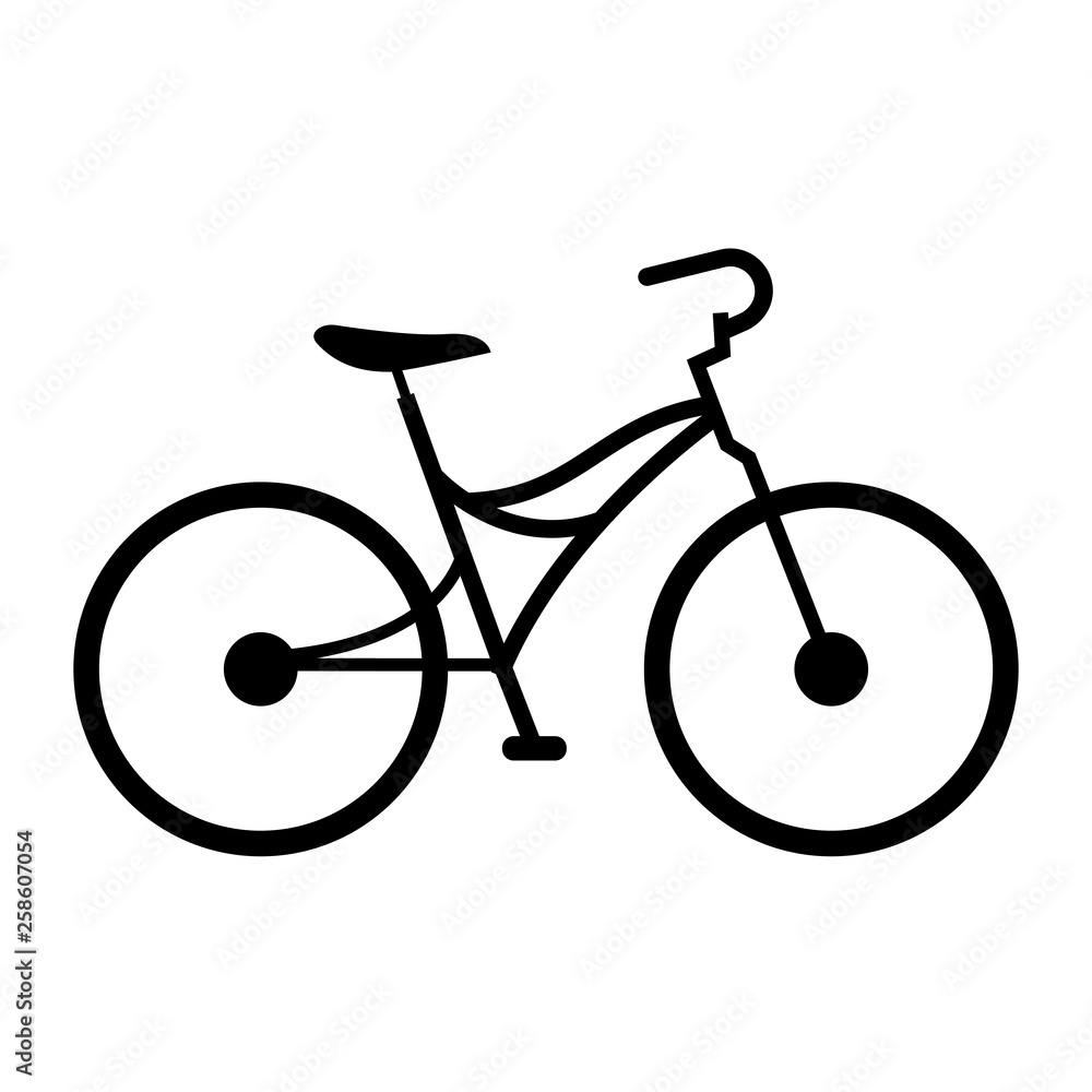 side view of a bike side view of a bike