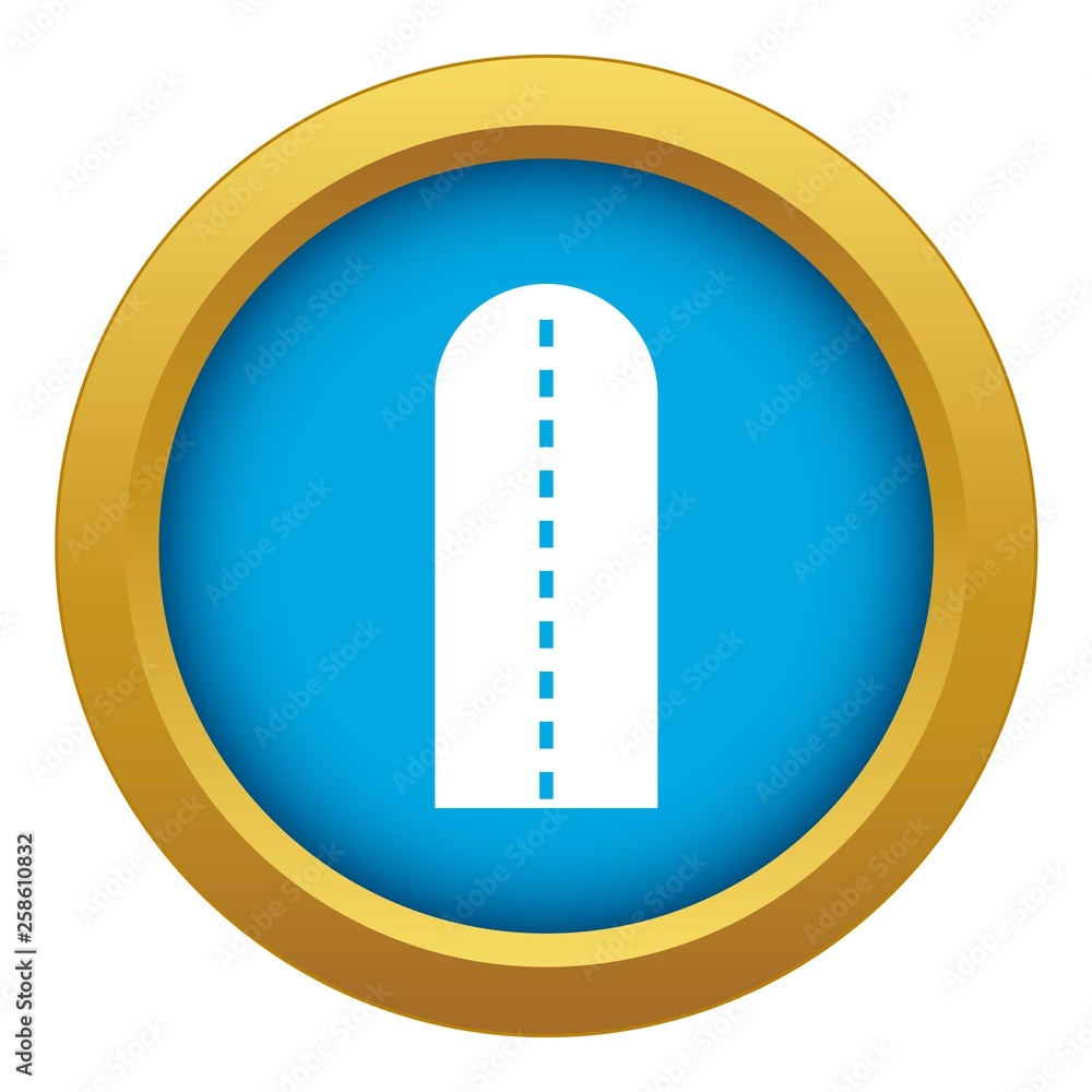 Long way icon blue vector isolated on white background for any design Long way icon blue vector isolated on white background for any design