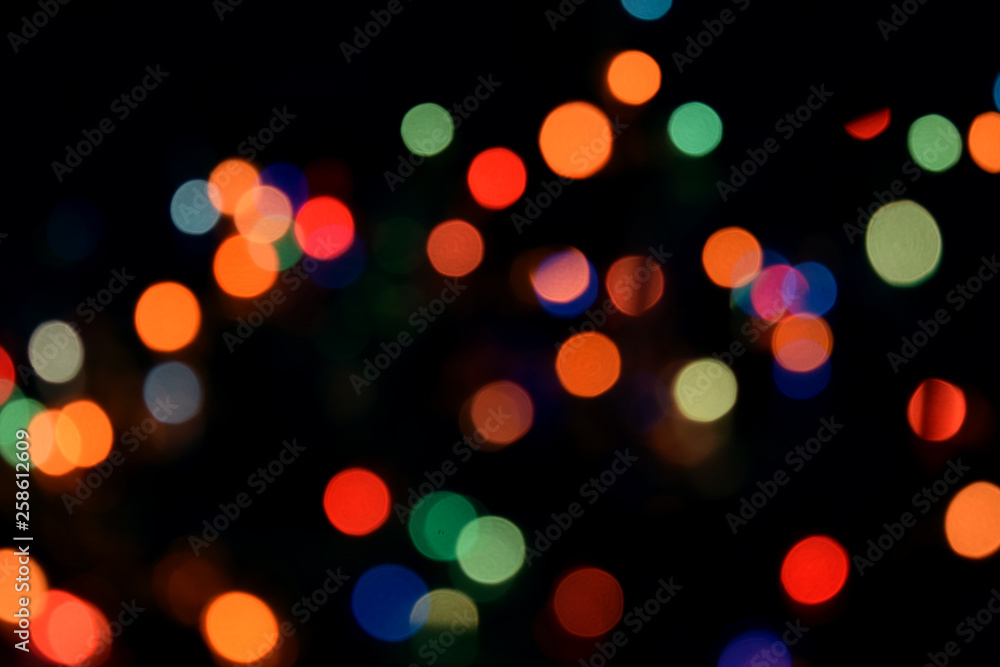Bokeh light abstract background. Varicoloureds patches of light for background